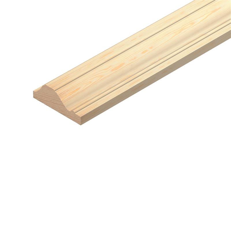 DECORATIVE PINE COVER MOULDING - 12mm x 33mm x 2.4M