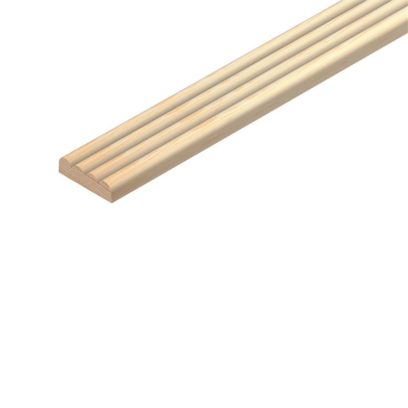 PINE REED MOULDING - 6mm x 34mm  x 2.4M