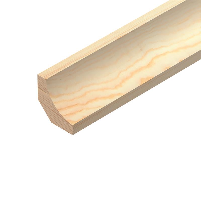 PINE SCOTIA MOULDING - 21mm x 21mm x 2.4M