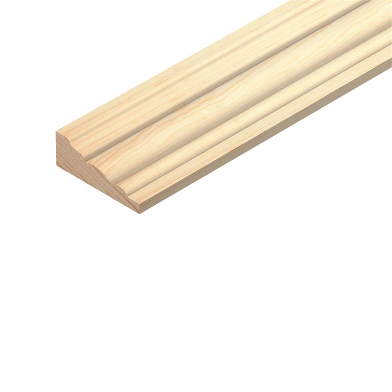 PINE BARREL MOULDING - 12mm x 34mm x 2.4M