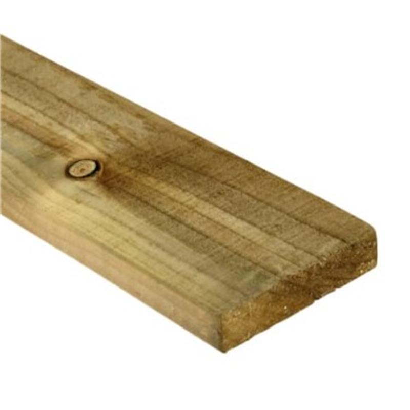 TREATED ROUGH SAWN FENCE BOARD - 16mm x 150mm x 1.5M