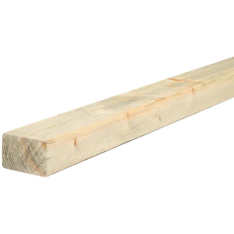 TREATED REGULARISED TIMBER - 47mm x 75mm x 3.6M