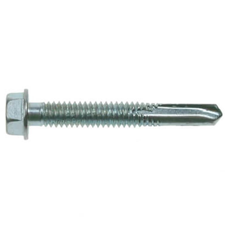 SELF DRILLING SCREW - HEX - HEAVY SECTION - EXTERIOR - SILVER - 5.5mm x 70mm