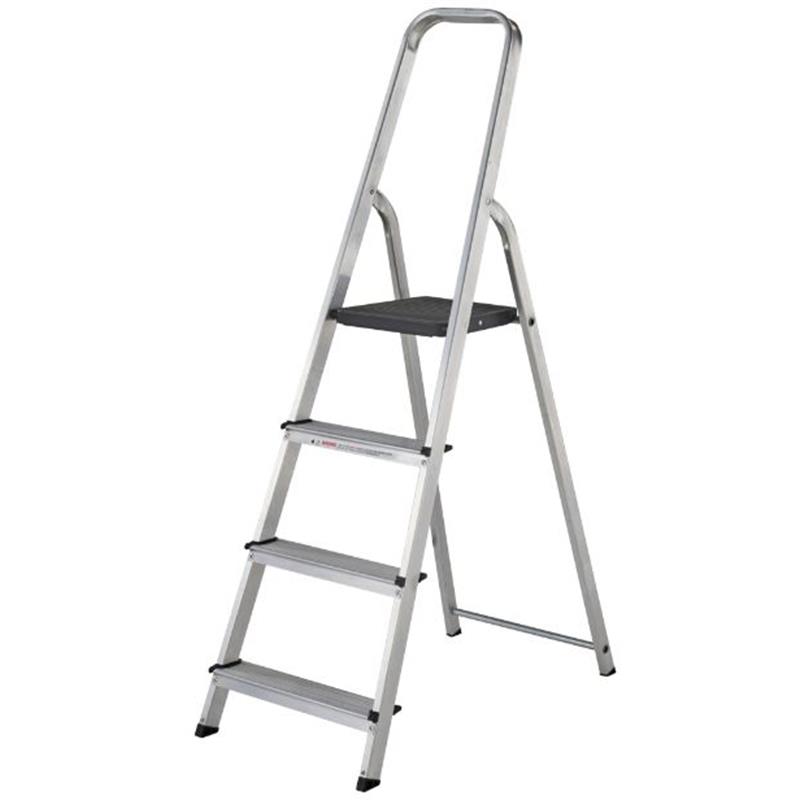 TRADE ALUMINIUM PLATFORM STEPLADDER 4 TREAD