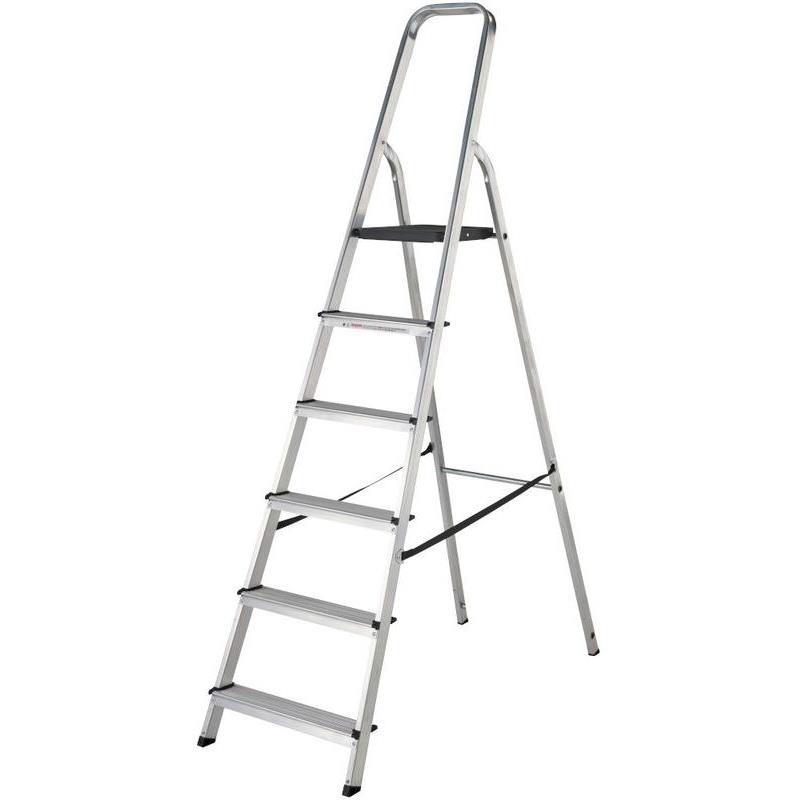 TRADE ALUMINIUM PLATFORM STEPLADDER 6 TREAD