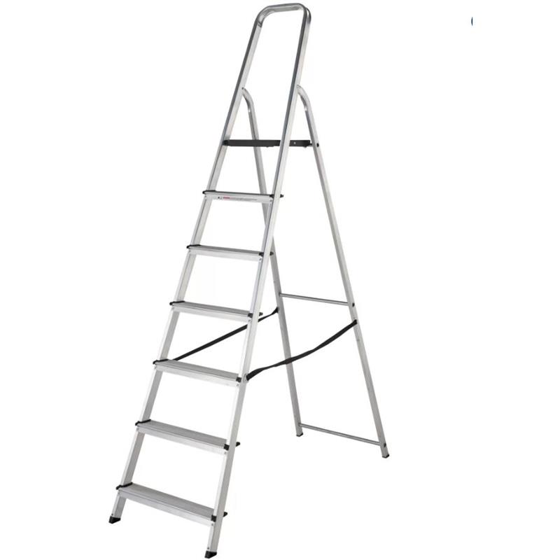 TRADE ALUMINIUM PLATFORM STEPLADDER 7 TREAD