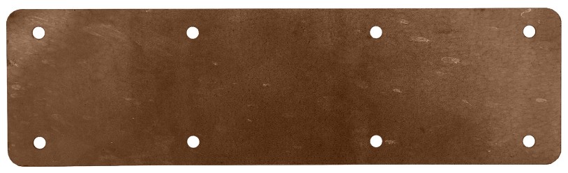 LONG INT. STRAIGHT FLAT SUPPORT PLATE BROWN