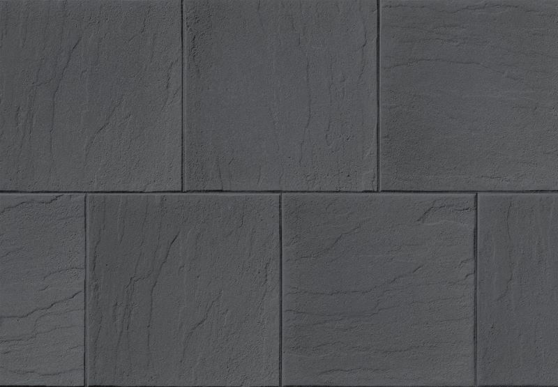 RIVEN CONCRETE PAVING SLAB CHARCOAL -  450  x450 x 35mm