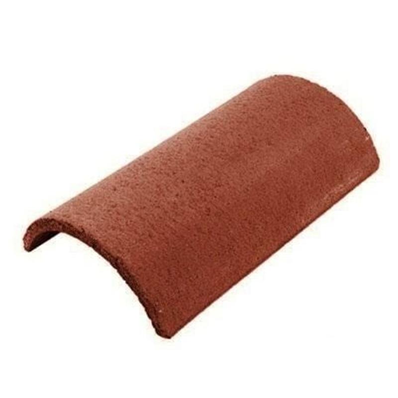 HALF ROUND RIDGE ANTIQUE RED - 455mm